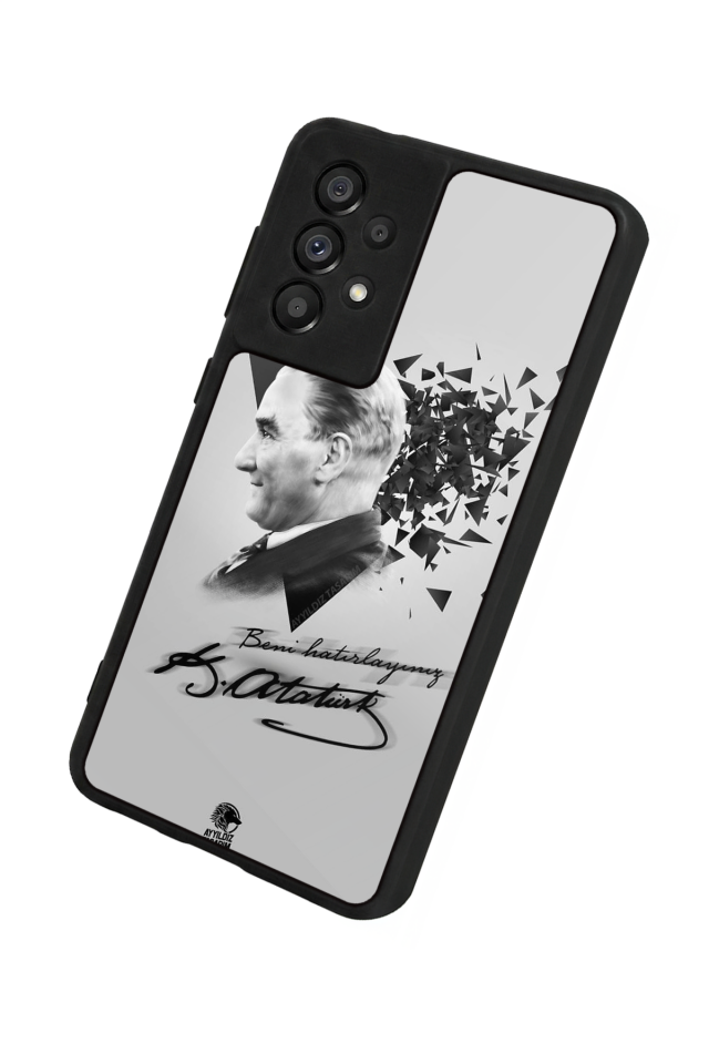 Samsung Galaxy A73 Uyumlu Mustafa Kemal Ataturk Tasarımlı Glossy Premium Kılıf