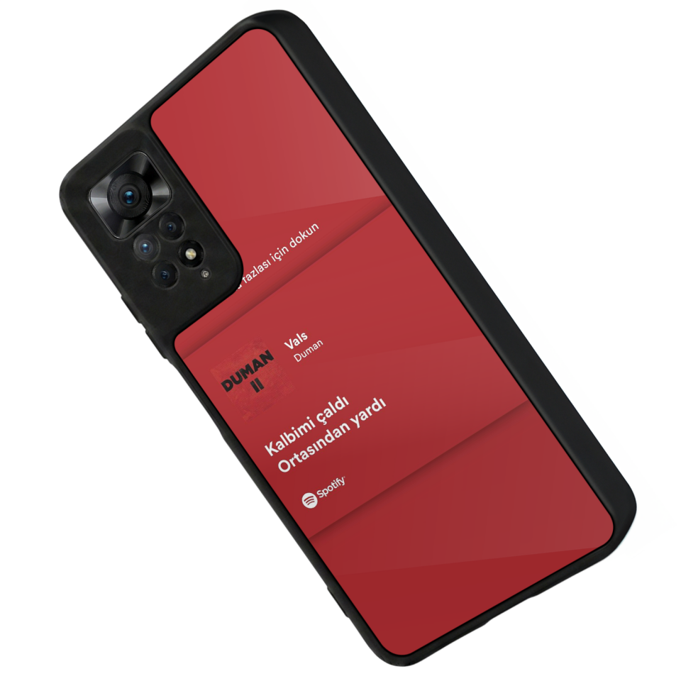 Xiaomi Redmi Note 12 Pro Uyumlu Sarki Sozleri Tasarımlı Glossy Premium Kılıf