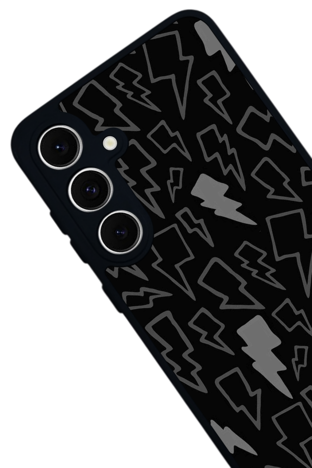 Samsung Galaxy A16 Uyumlu Simsek Tasarımlı Glossy Premium Kılıf