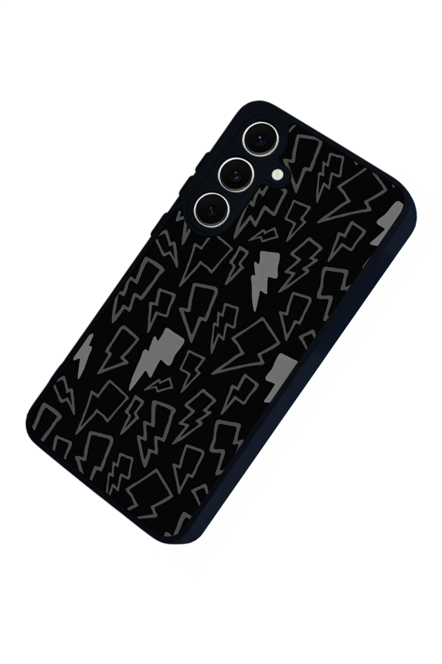 Samsung Galaxy A16 Uyumlu Simsek Tasarımlı Glossy Premium Kılıf