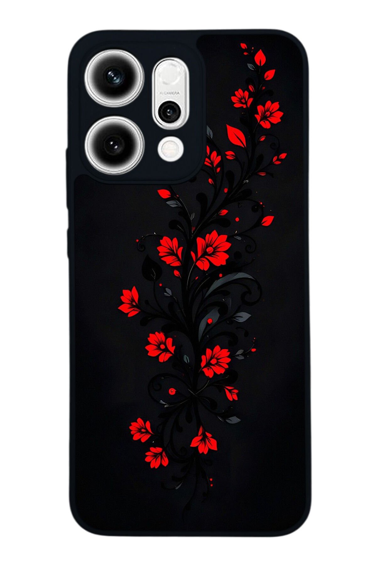 Oppo Reno 14 Uyumlu Floral Tasarımlı Glossy Premium Kılıf