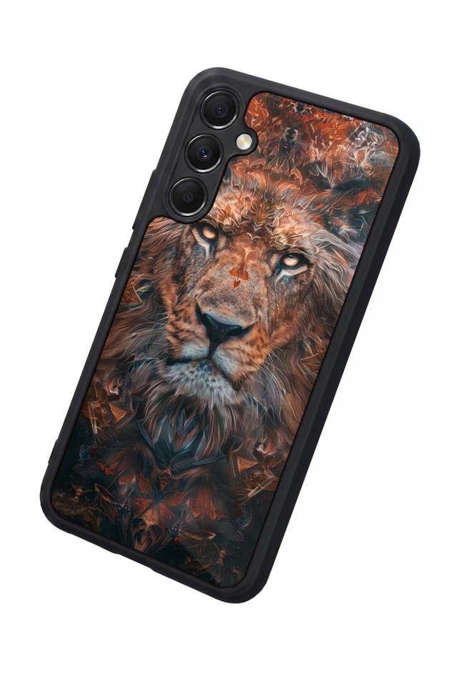 Samsung Galaxy A34 Uyumlu Aslan Tasarımlı Glossy Premium Kılıf