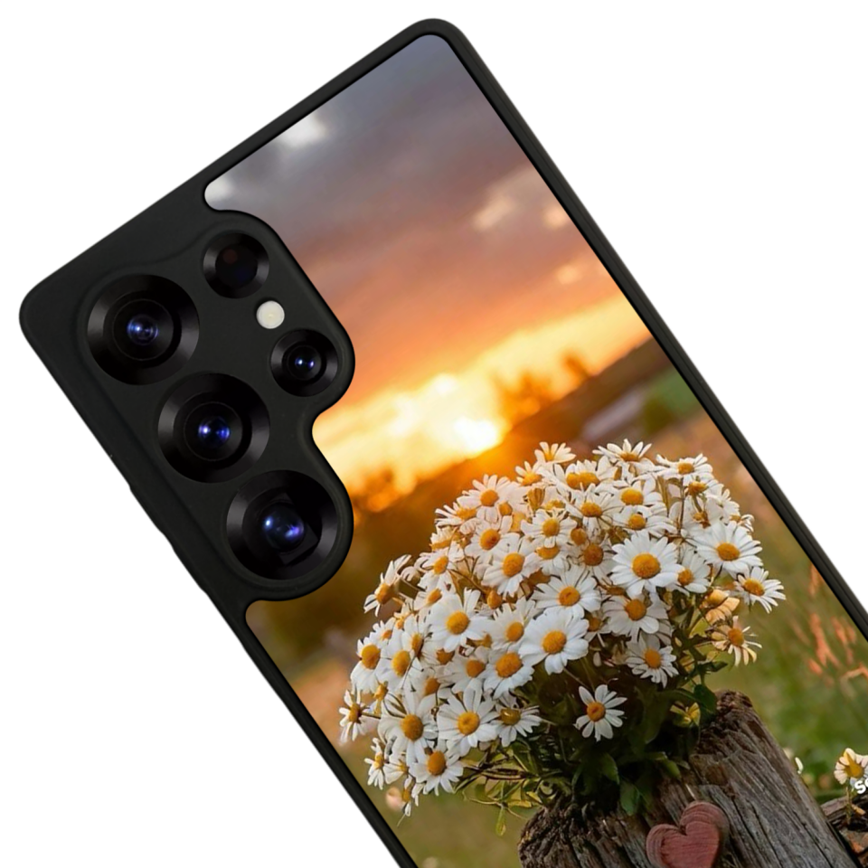 Samsung Galaxy S25 Ultra Uyumlu Cicek Tasarımlı Glossy Premium Kılıf