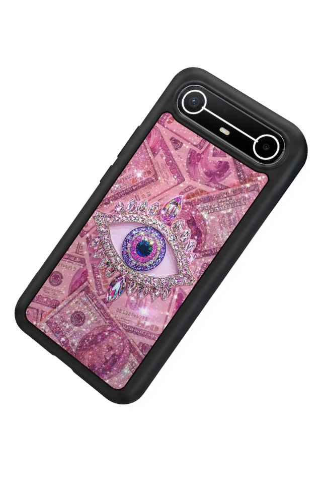 Tecno Spark Slim 5G Uyumlu Göz Tasarımlı Glossy Premium Kılıf