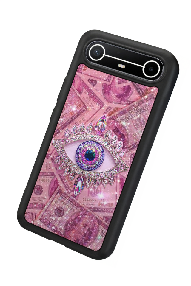 Tecno Spark Slim 5G Uyumlu Göz Tasarımlı Glossy Premium Kılıf