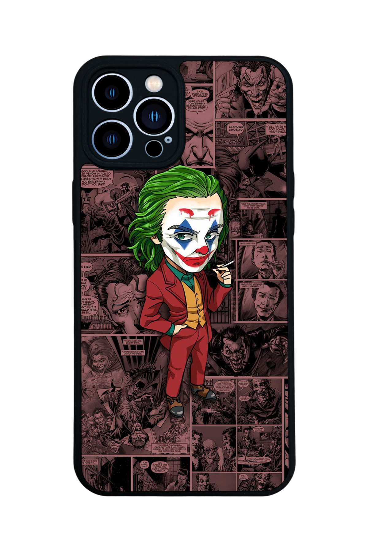 iPhone 12 Pro Max Uyumlu Joker Tasarımlı Glossy Premium Kılıf