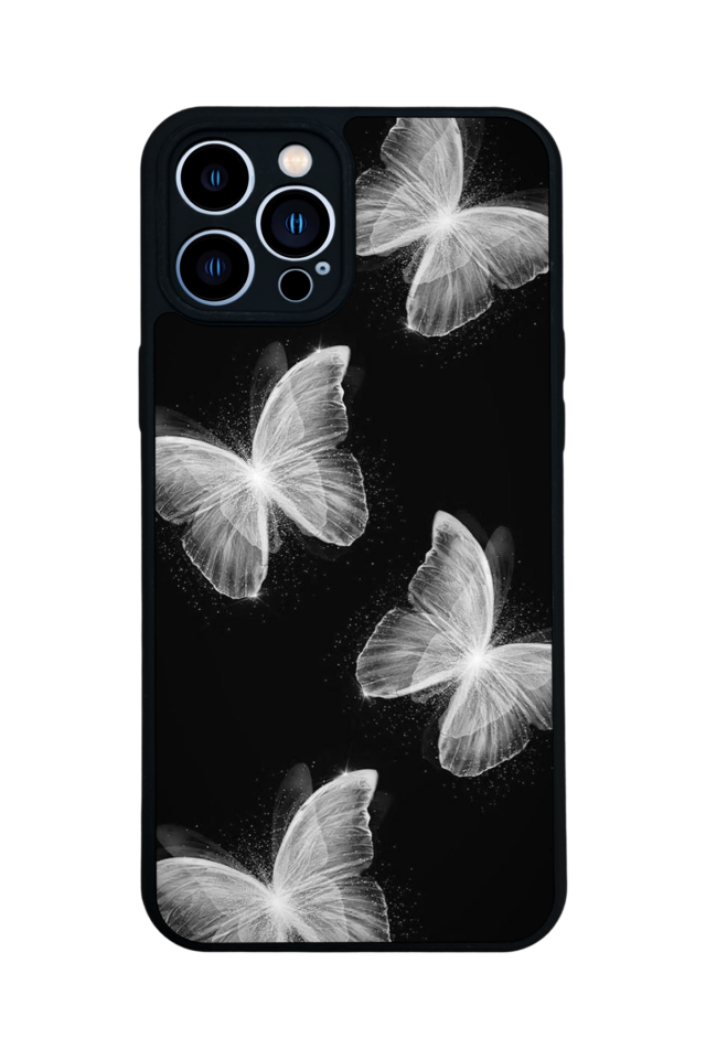 iPhone 13 Pro Max Uyumlu Kelebek Tasarımlı Glossy Premium Kılıf