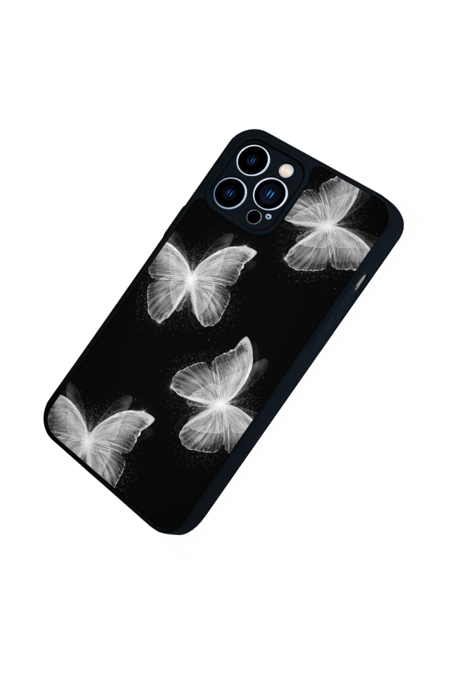 iPhone 13 Pro Max Uyumlu Kelebek Tasarımlı Glossy Premium Kılıf