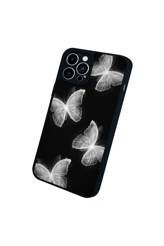 iPhone 13 Pro Max Uyumlu Kelebek Tasarımlı Glossy Premium Kılıf