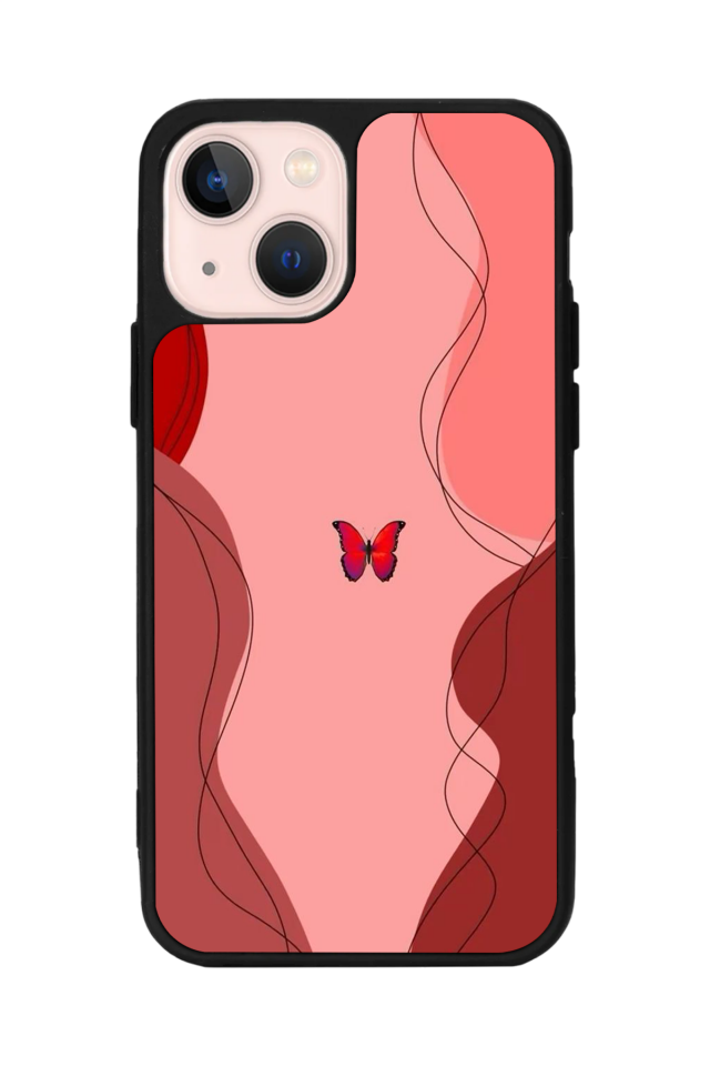 iPhone 15 Uyumlu Kelebek Tasarımlı Glossy Premium Kılıf