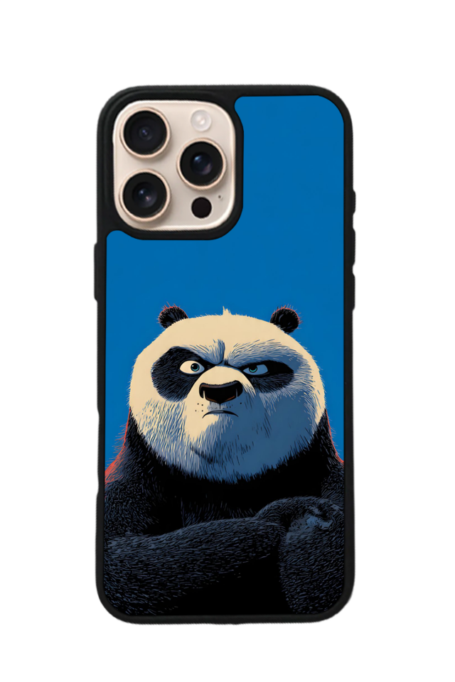 iPhone 16 Pro Max Uyumlu Kung Fu Panda Tasarımlı Glossy Premium Kılıf