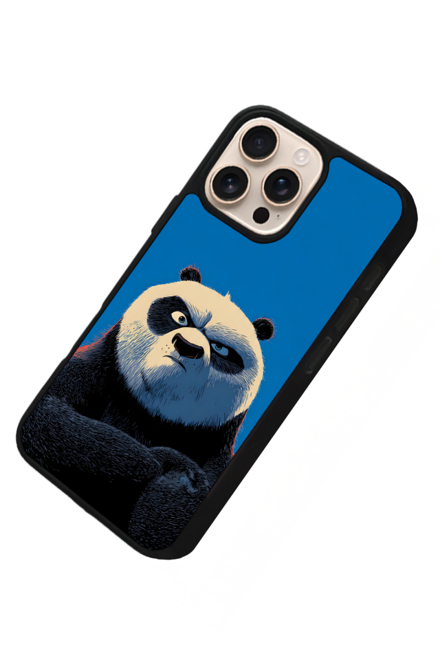 iPhone 16 Pro Max Uyumlu Kung Fu Panda Tasarımlı Glossy Premium Kılıf