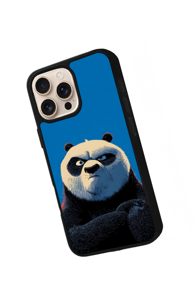 iPhone 16 Pro Max Uyumlu Kung Fu Panda Tasarımlı Glossy Premium Kılıf