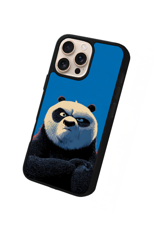 iPhone 16 Pro Max Uyumlu Kung Fu Panda Tasarımlı Glossy Premium Kılıf