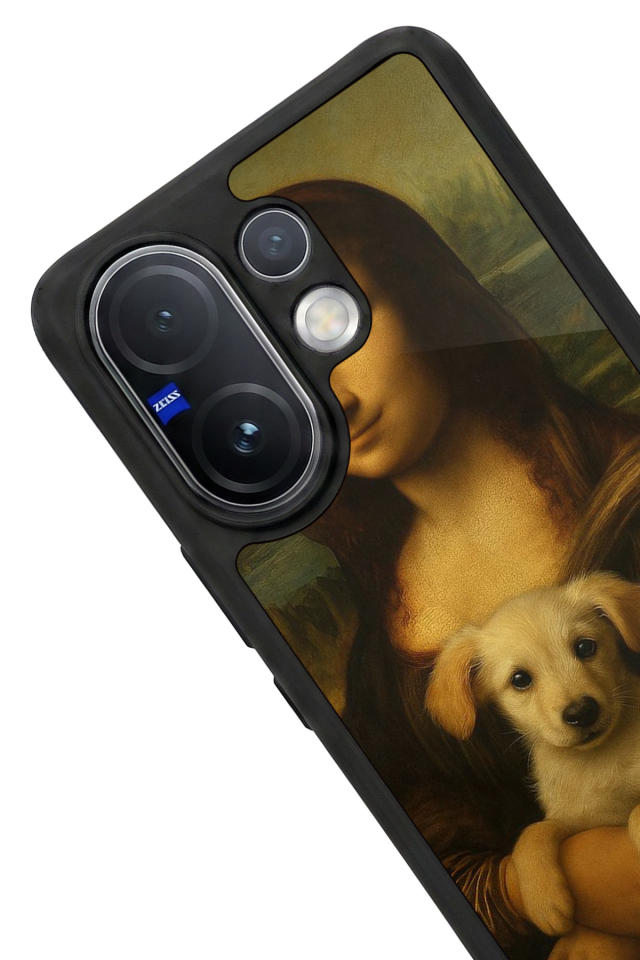 Vivo V60 Uyumlu Monalisa Tasarımlı Glossy Premium Kılıf