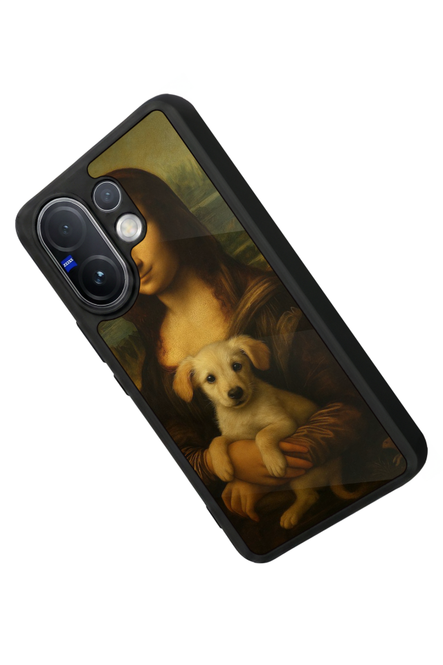 Vivo V60 Uyumlu Monalisa Tasarımlı Glossy Premium Kılıf