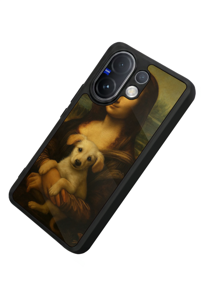 Vivo V60 Uyumlu Monalisa Tasarımlı Glossy Premium Kılıf