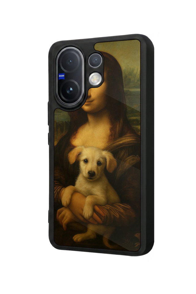 Vivo V60 Uyumlu Monalisa Tasarımlı Glossy Premium Kılıf