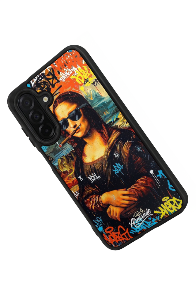 Samsung Galaxy A56 Uyumlu Monalisa Tasarımlı Glossy Premium Kılıf