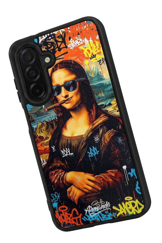 Samsung Galaxy A56 Uyumlu Monalisa Tasarımlı Glossy Premium Kılıf