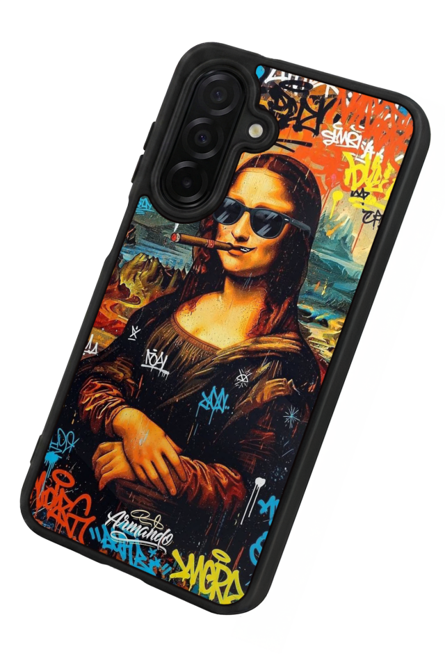 Samsung Galaxy A56 Uyumlu Monalisa Tasarımlı Glossy Premium Kılıf