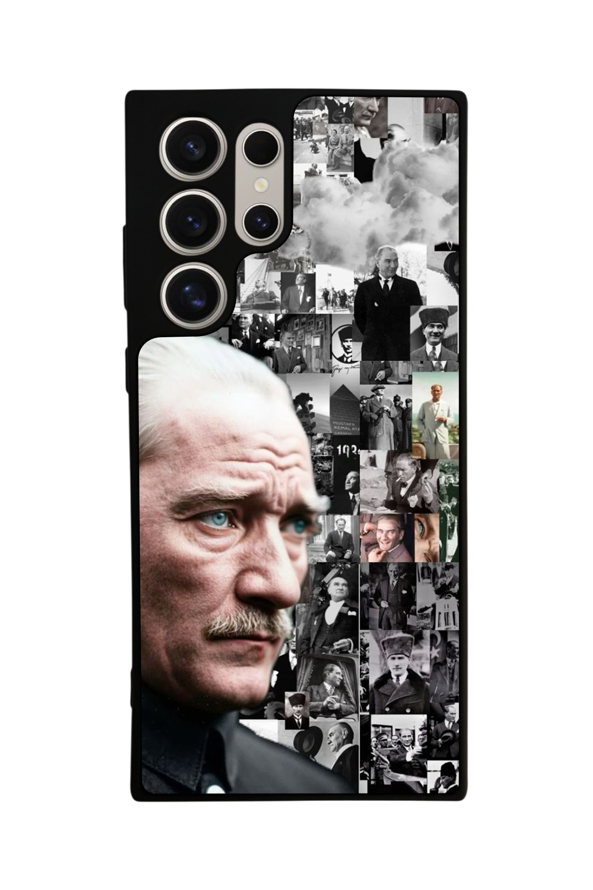 Samsung Galaxy S22 Ultra Uyumlu Mustafa Kemal Ataturk Tasarımlı Glossy Premium Kılıf