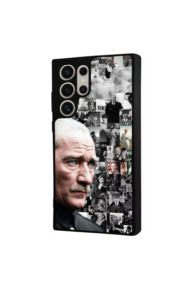 Samsung Galaxy S22 Ultra Uyumlu Mustafa Kemal Ataturk Tasarımlı Glossy Premium Kılıf
