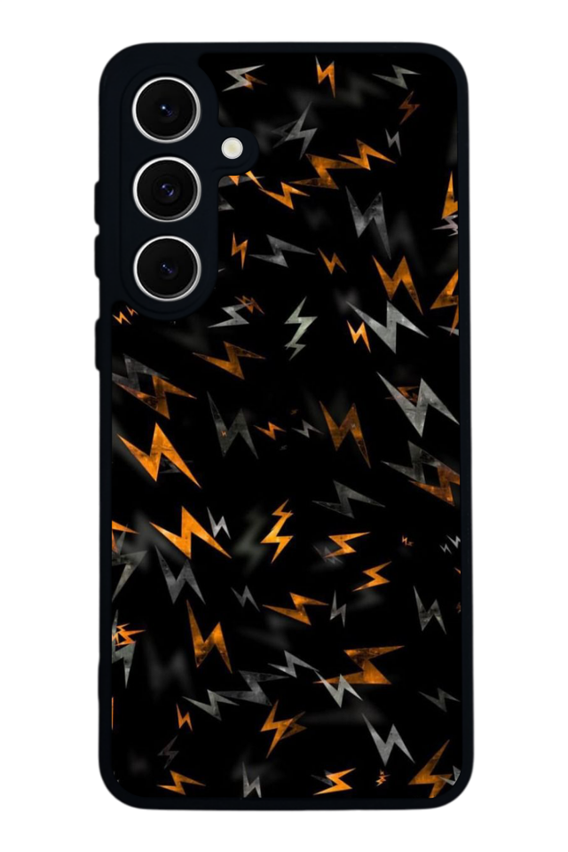 Samsung Galaxy A16 Uyumlu Simsek Tasarımlı Glossy Premium Kılıf