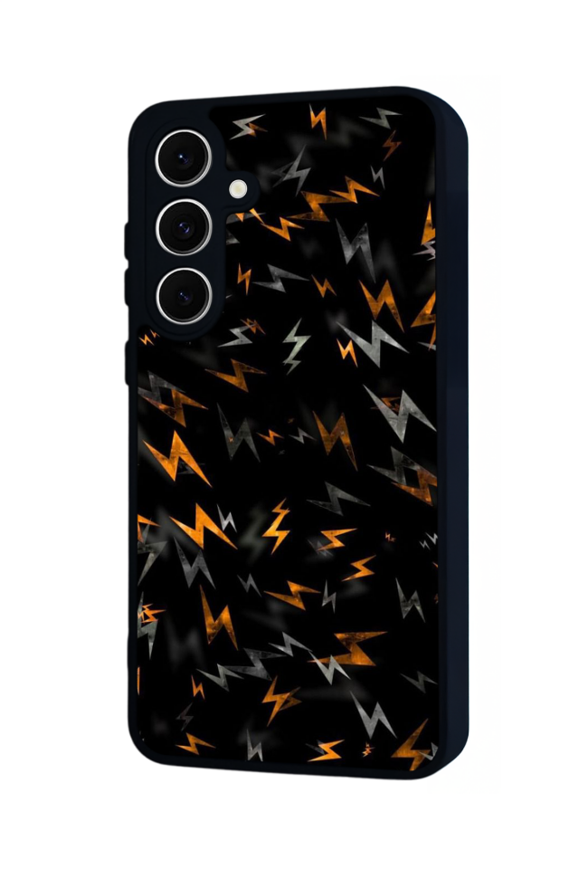 Samsung Galaxy A16 Uyumlu Simsek Tasarımlı Glossy Premium Kılıf