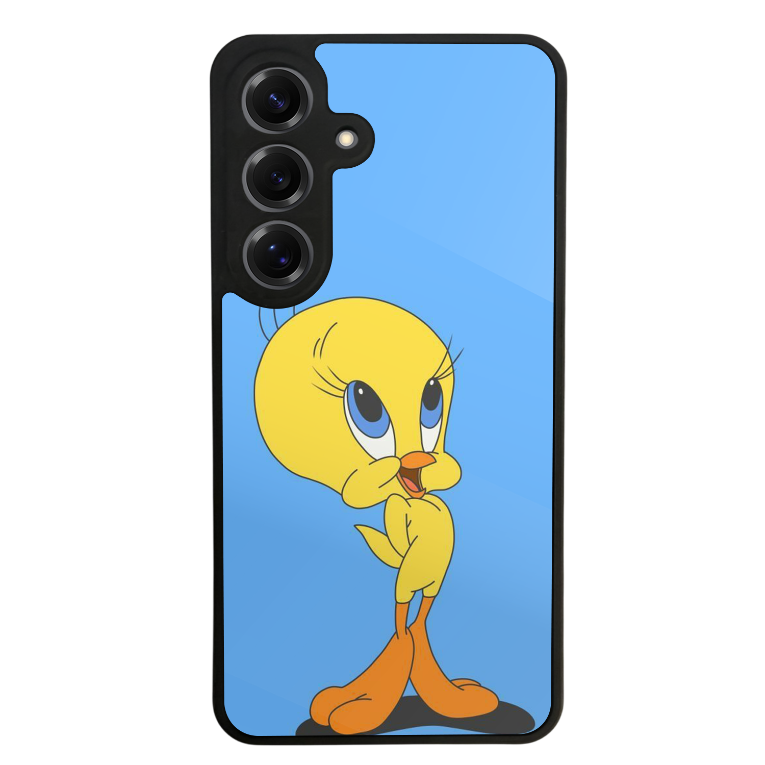 Samsung Galaxy S25 Uyumlu Tweety Tasarımlı Glossy Premium Kılıf