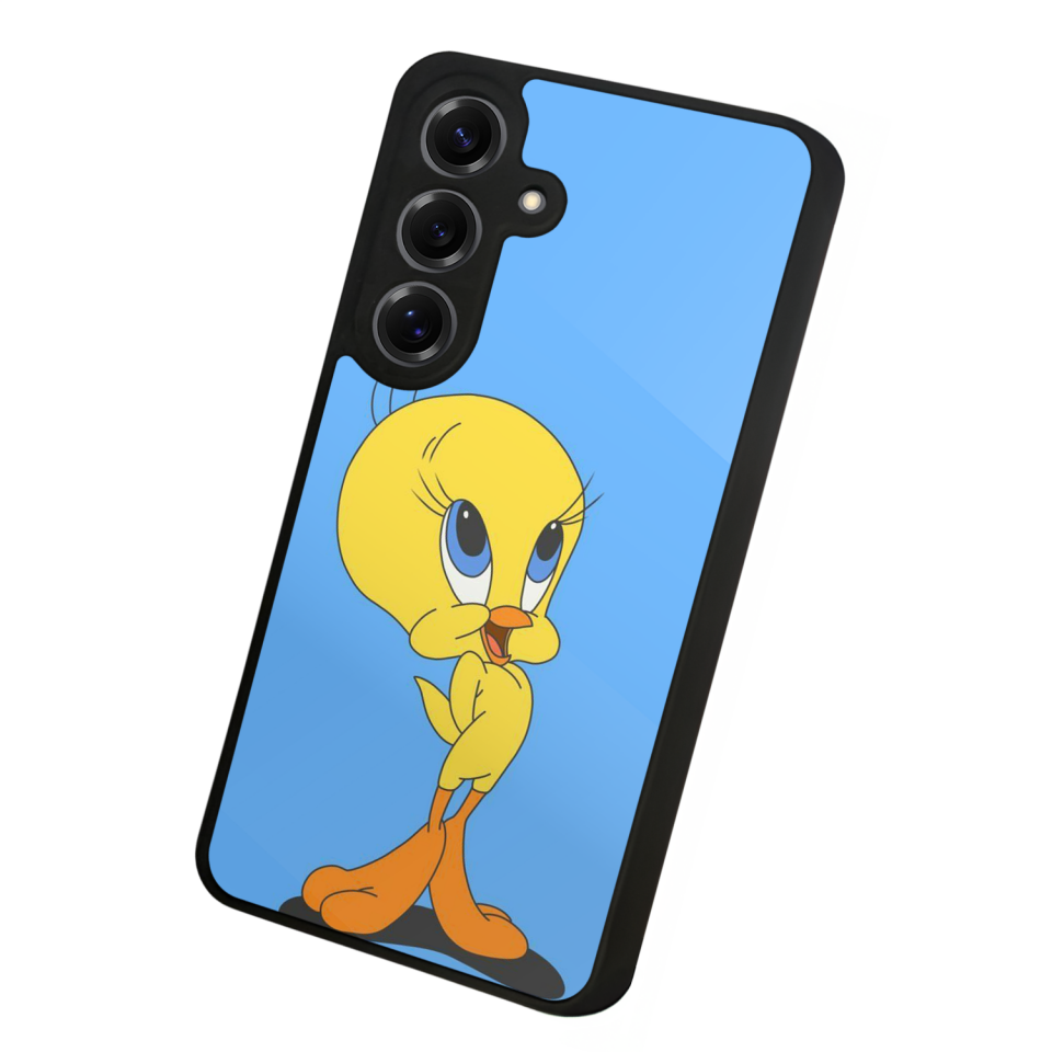 Samsung Galaxy S25 Uyumlu Tweety Tasarımlı Glossy Premium Kılıf