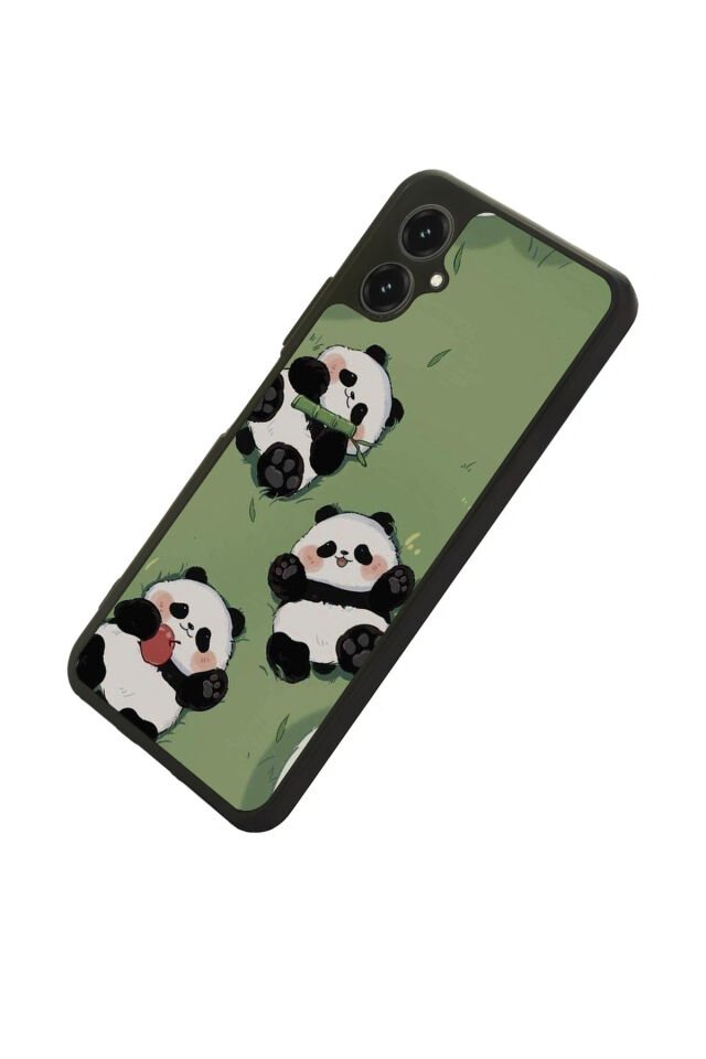 Omix X5 Uyumlu Panda Tasarımlı Glossy Premium Kılıf