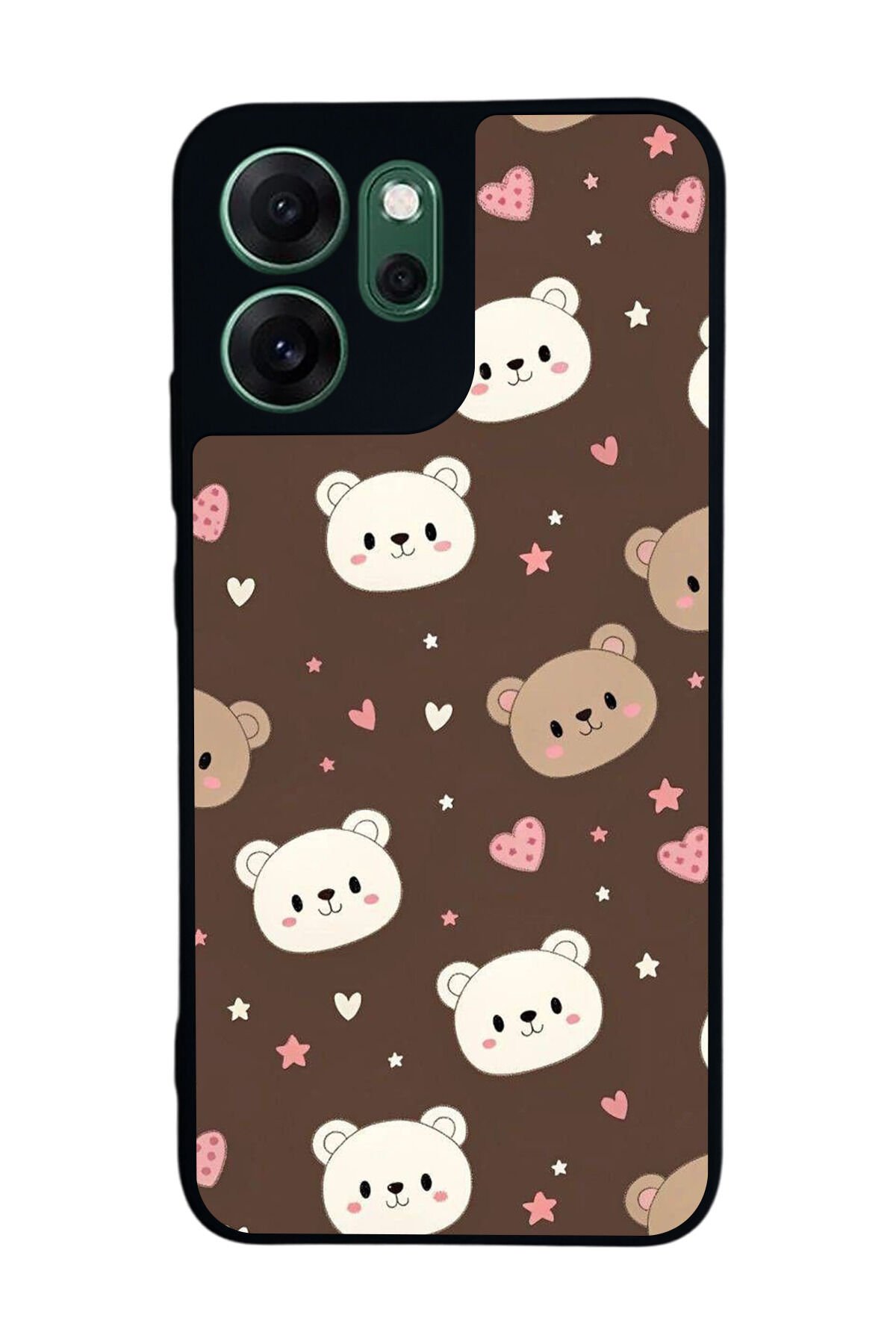 Oppo Reno 14F Uyumlu Ayı Tasarımlı Glossy Premium Kılıf