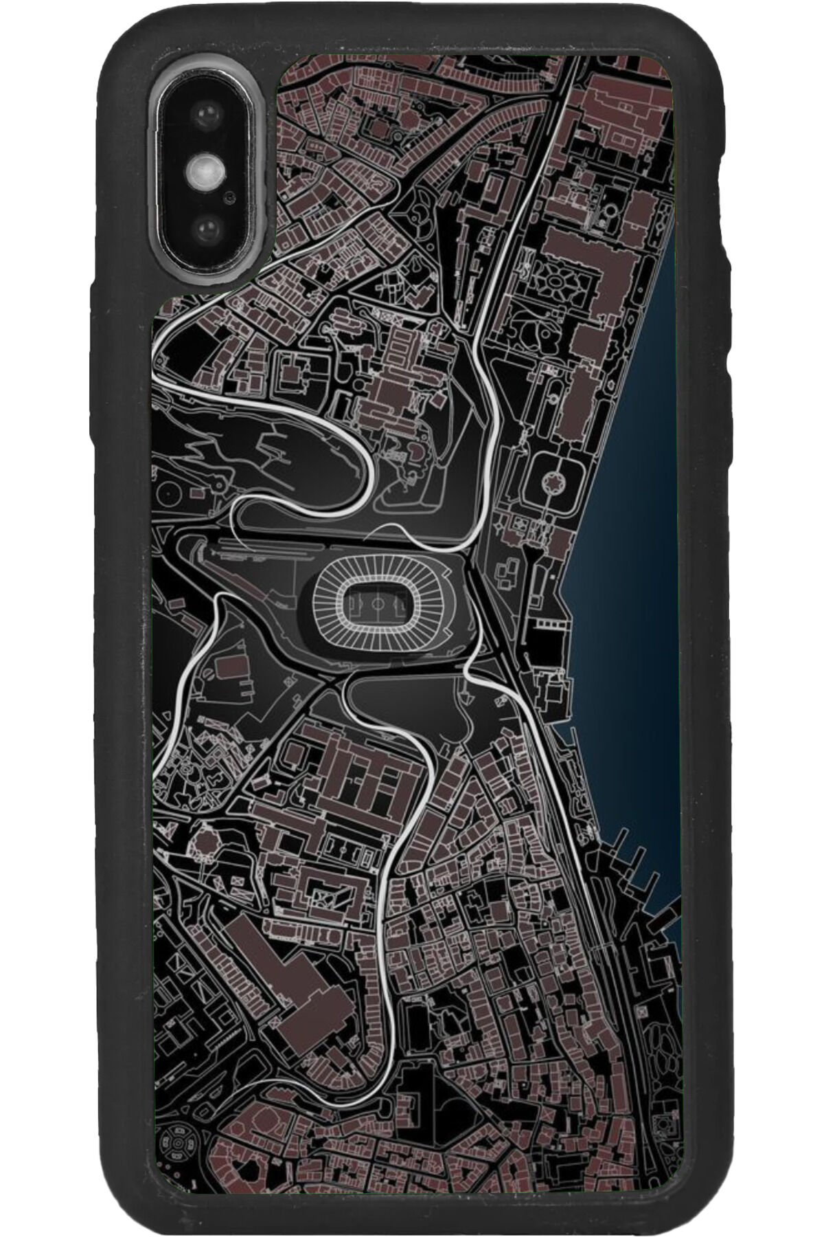 iPhone XS Max Uyumlu Mat Siyah uyumlu Kılıf – Yumuşak Silikon, Koruyucu, Şok Emici Kapak