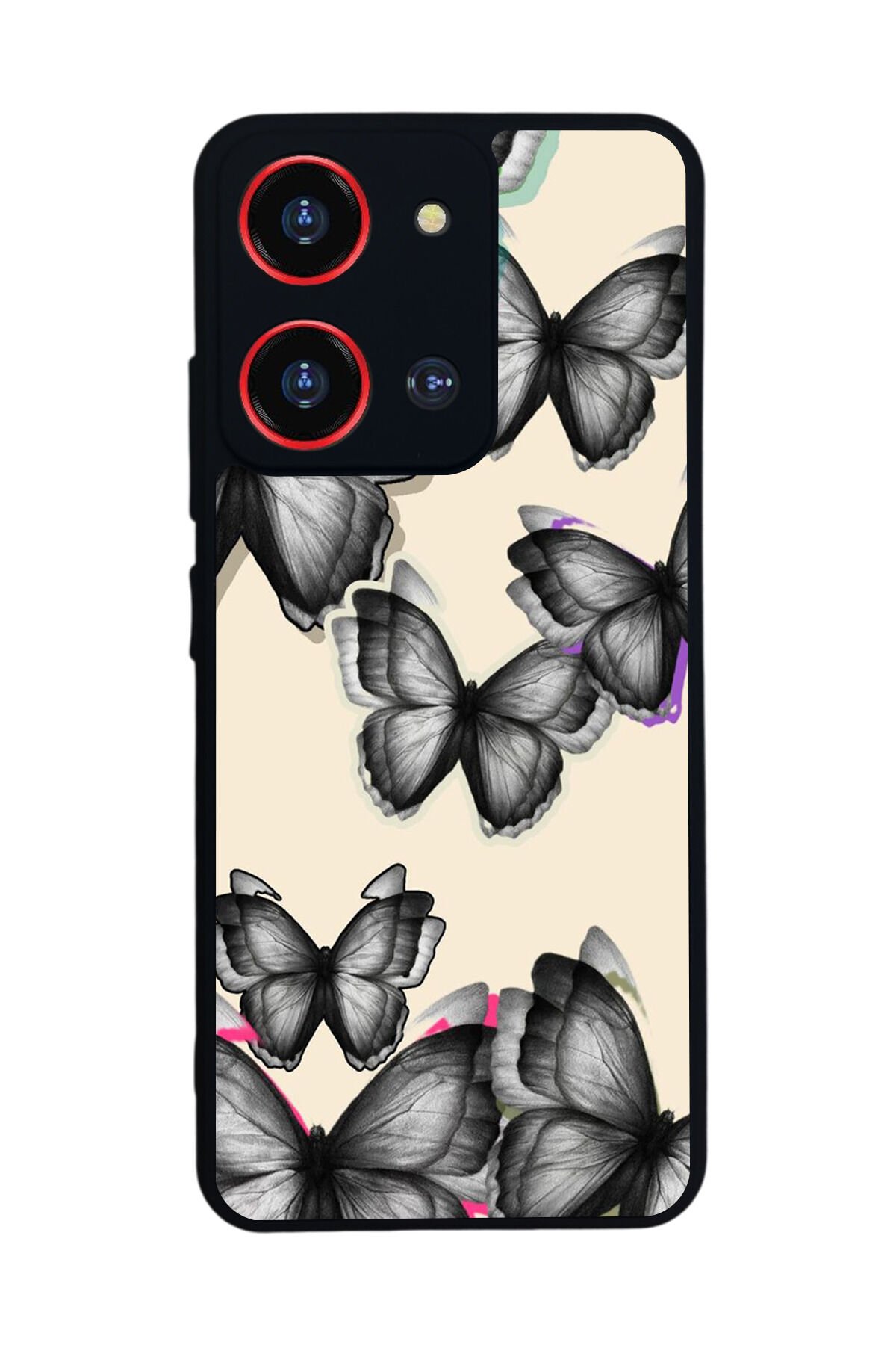 Reeder S19 Max Pro S ZOOM Uyumlu Kelebek Tasarımlı Glossy Premium Kılıf