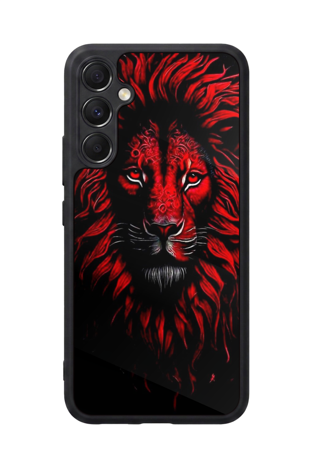 Samsung Galaxy A34 Uyumlu Aslan Tasarımlı Glossy Premium Kılıf