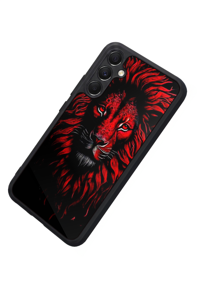 Samsung Galaxy A34 Uyumlu Aslan Tasarımlı Glossy Premium Kılıf