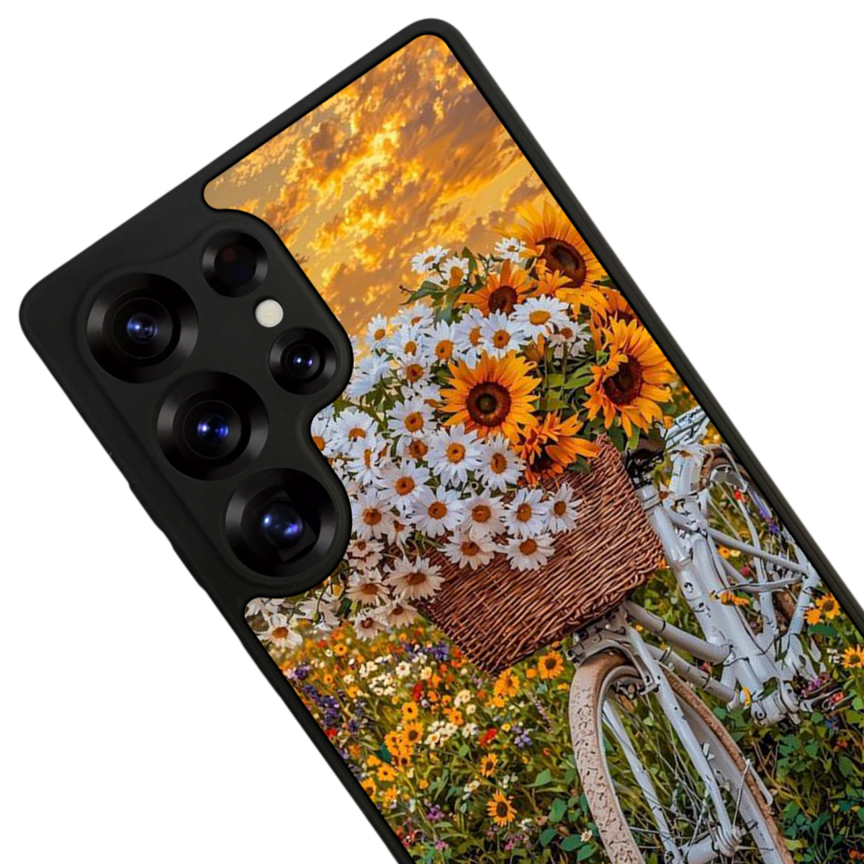Samsung Galaxy S25 Ultra Uyumlu Cicek Tasarımlı Glossy Premium Kılıf
