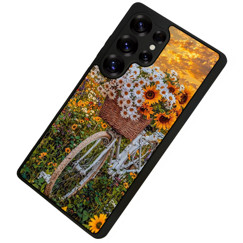 Samsung Galaxy S25 Ultra Uyumlu Cicek Tasarımlı Glossy Premium Kılıf