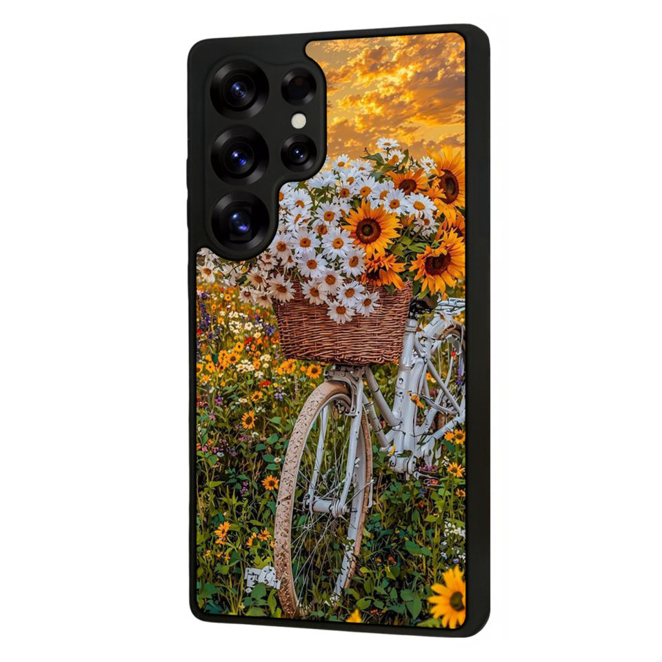 Samsung Galaxy S25 Ultra Uyumlu Cicek Tasarımlı Glossy Premium Kılıf