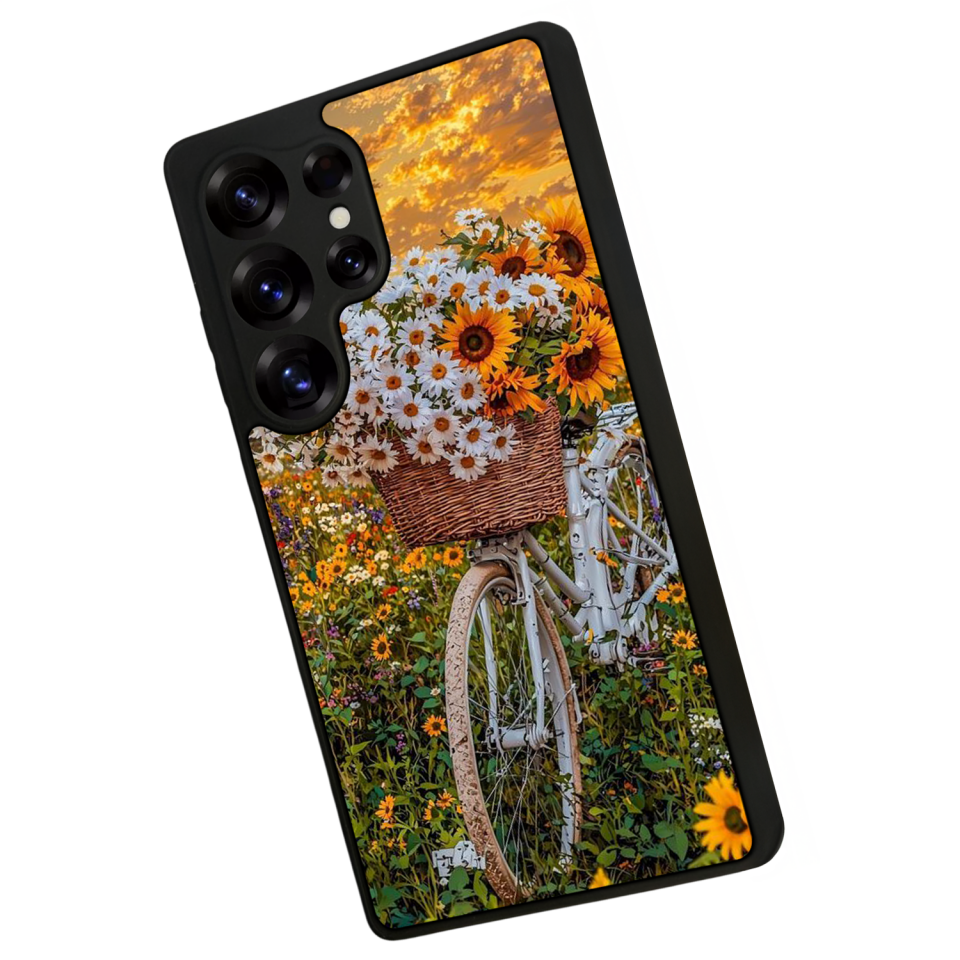 Samsung Galaxy S25 Ultra Uyumlu Cicek Tasarımlı Glossy Premium Kılıf