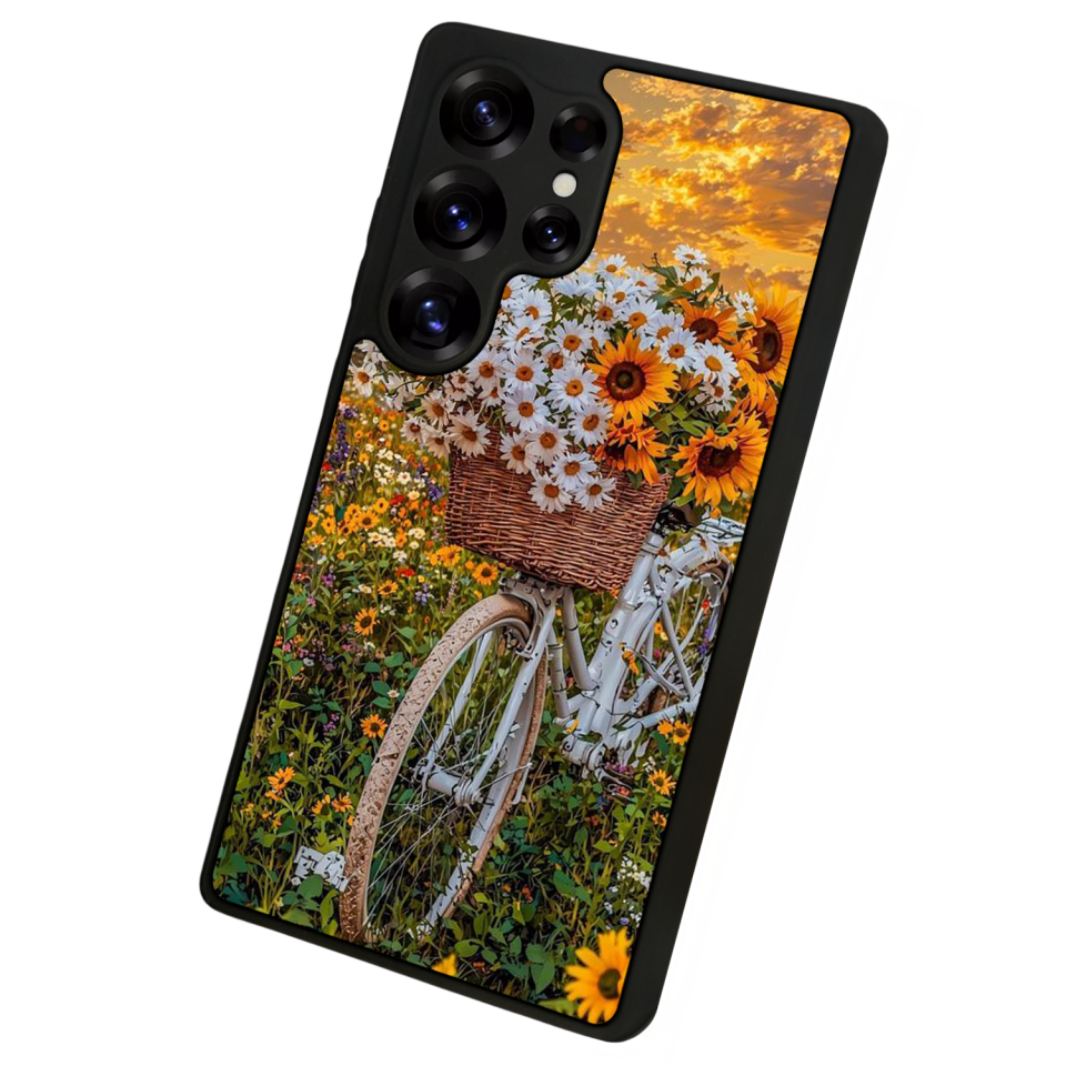 Samsung Galaxy S25 Ultra Uyumlu Cicek Tasarımlı Glossy Premium Kılıf