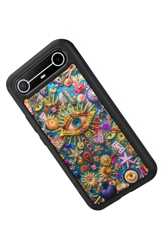 Tecno Spark Slim 5G Uyumlu Göz Tasarımlı Glossy Premium Kılıf