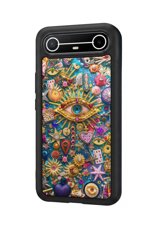 Tecno Spark Slim 5G Uyumlu Göz Tasarımlı Glossy Premium Kılıf