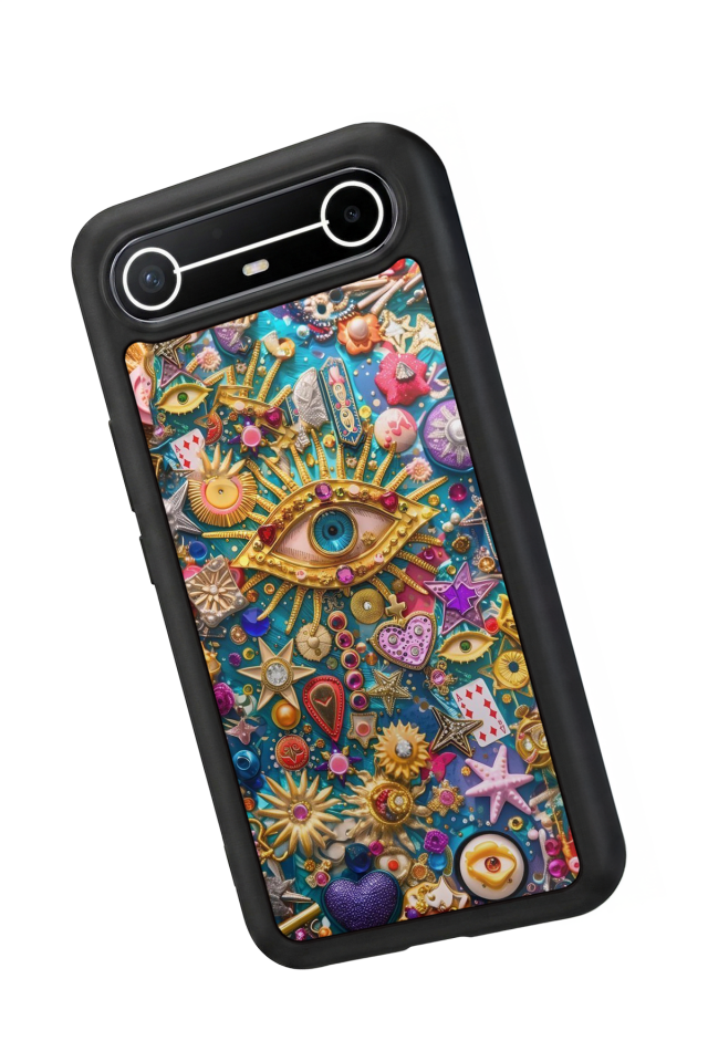 Tecno Spark Slim 5G Uyumlu Göz Tasarımlı Glossy Premium Kılıf