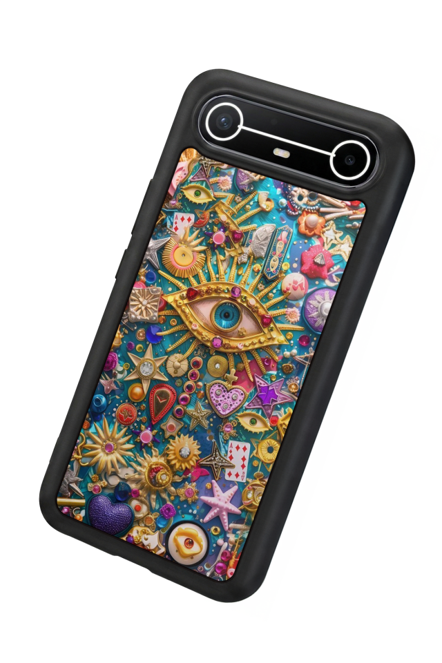 Tecno Spark Slim 5G Uyumlu Göz Tasarımlı Glossy Premium Kılıf