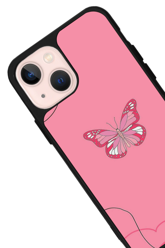 iPhone 15 Uyumlu Kelebek Tasarımlı Glossy Premium Kılıf