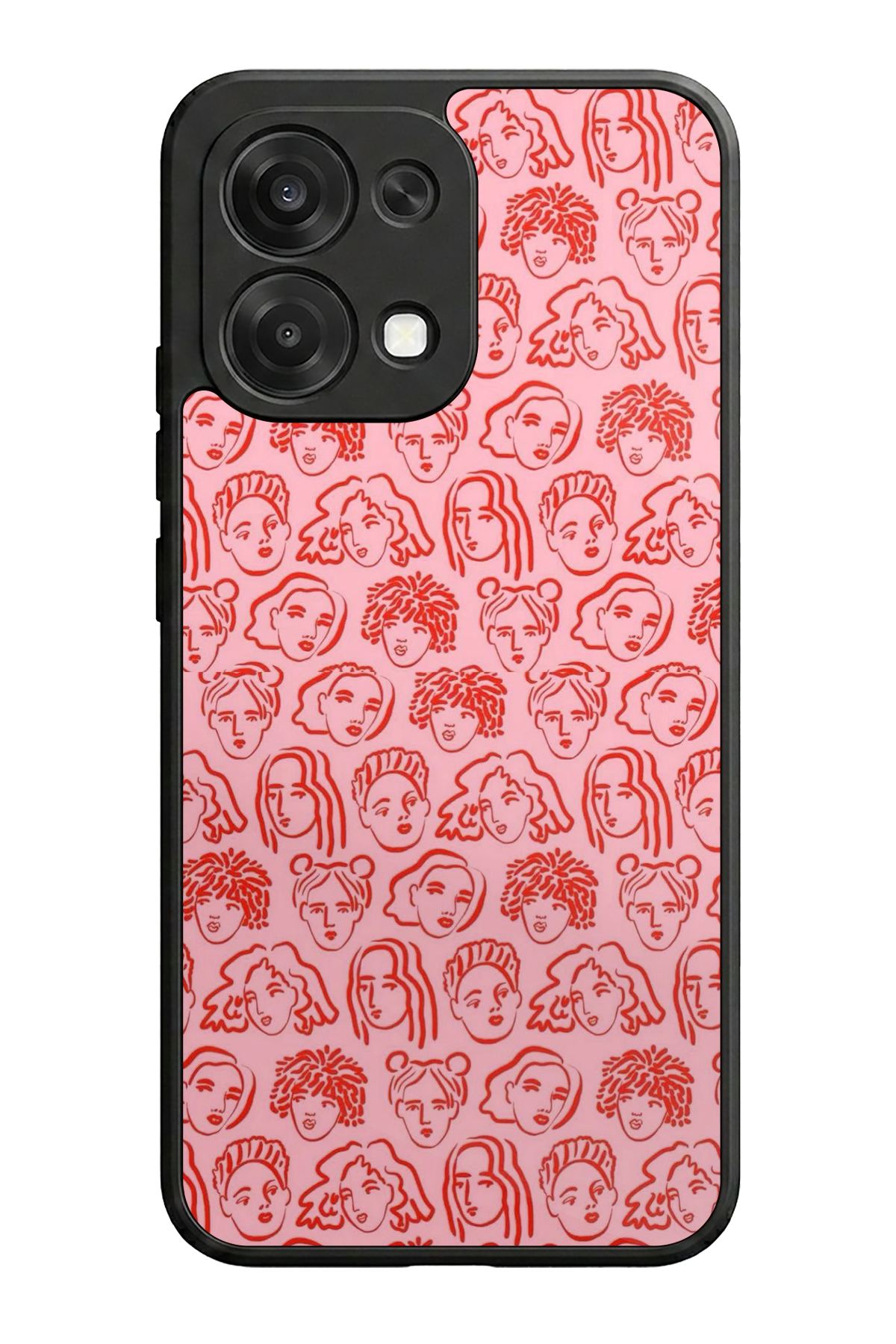 Oppo A6 Pro Uyumlu Line Art Tasarımlı Glossy Premium Kılıf