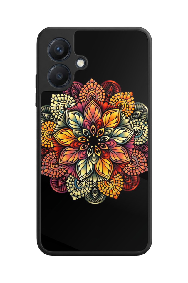 Samsung Galaxy A07 Uyumlu Mandala Tasarımlı Glossy Premium Kılıf