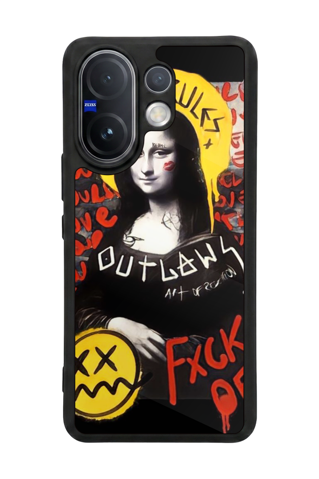 Vivo V60 Uyumlu Monalisa Tasarımlı Glossy Premium Kılıf